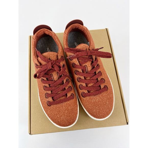 ALLBIRDS WOOL PIPER Diablo Red/Orange SHOES LACE UP SNEAKER Women SIZE 8 New! - Picture 2 of 11